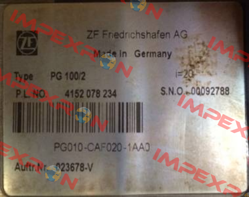 PG 100/2  ZF Friedrichshafen