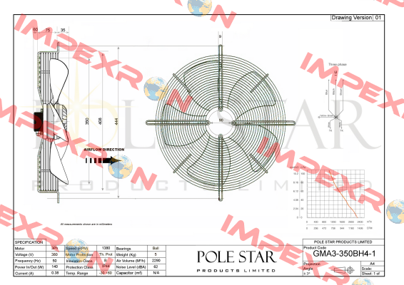 GMA3-350BH4-1 Pole Star