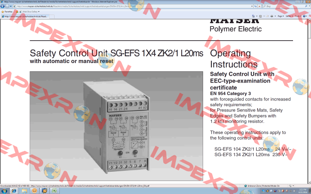 1000841 - 24V  Mayser