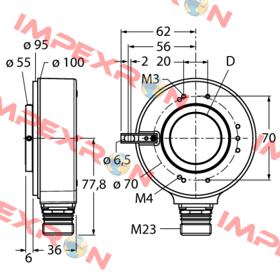 RI-42H30S4-2B5000-12M23 Turck