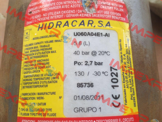 U060A04E1-AI Hidracar