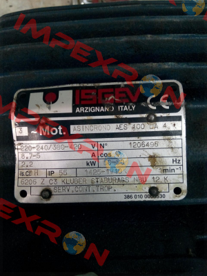 ASINCRONO AES 100 LA 4    NO:1206496  OEM  Isgev