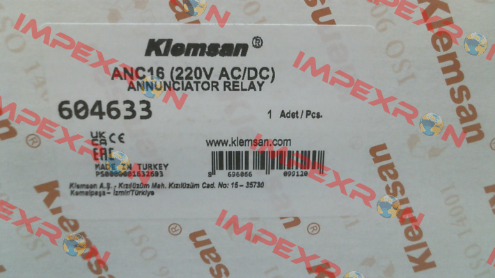 ANC16 -220 /  604633 Klemsan