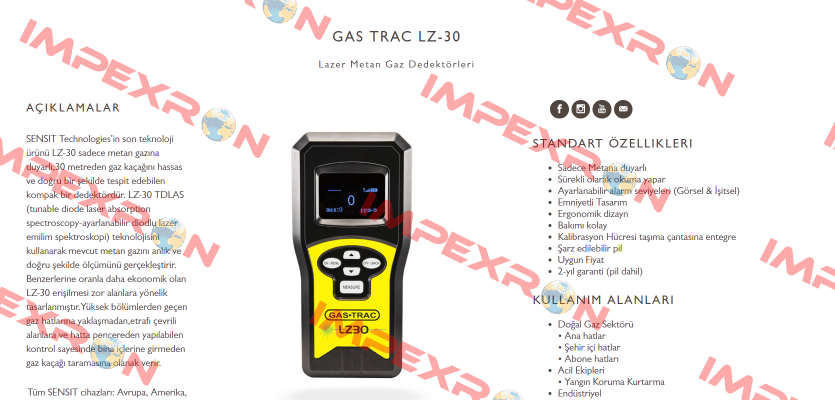 GAS Trac LZ30 Sensit